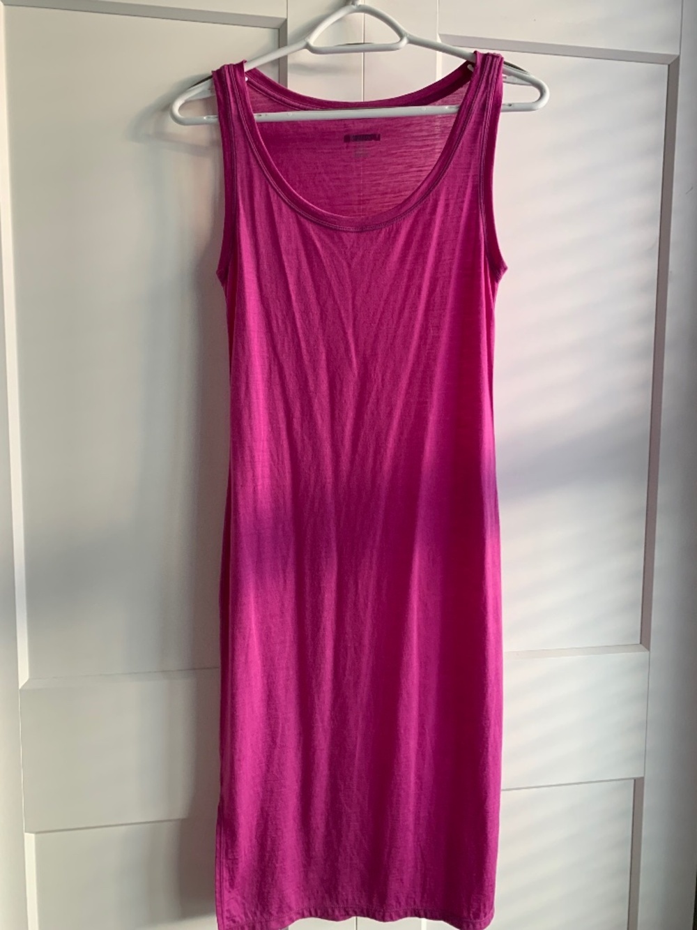 Icebreaker Yanni  Women's Tech Lite Tank Midi Dress in Pink Size XS